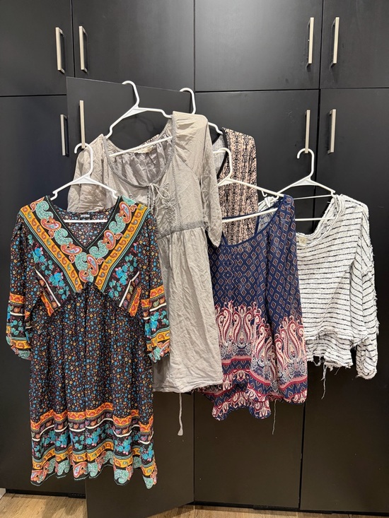 We The Free Tops - We The Free Mixed Boho Tops - Navy, Teal, Orange, Beige, Cream